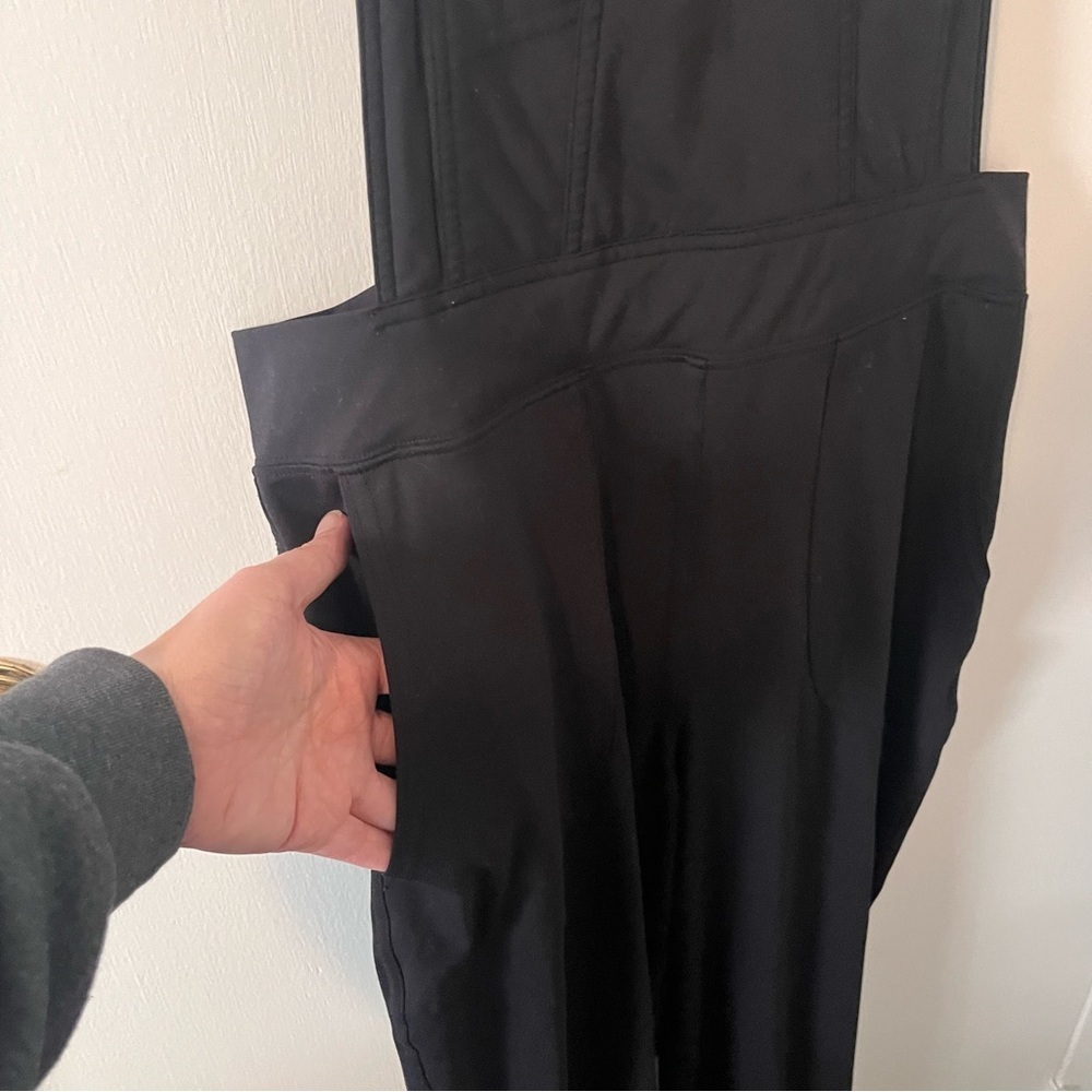 SWAAY Overall Jumpsuit in Black Eco-Friendly Adjustable Heart Zipper Pockets XL - Picture 5 of 12